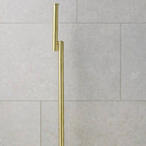 Miller Classic Freestanding Toilet And Spare Roll Holder in Brushed Brass 3