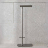 Miller Classic Freestanding Toilet And Spare Roll Holder in Brushed Nickel