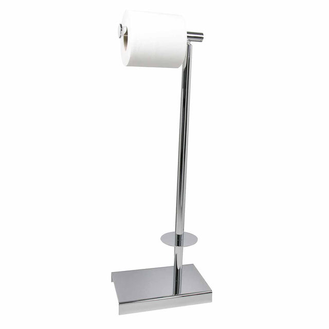 Miller Classic Freestanding Toilet And Spare Roll Holder in Chrome