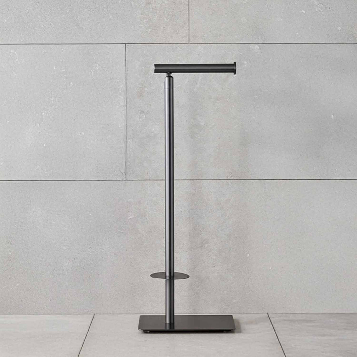 Miller Classic Freestanding Toilet And Spare Roll Holder in Gunmetal