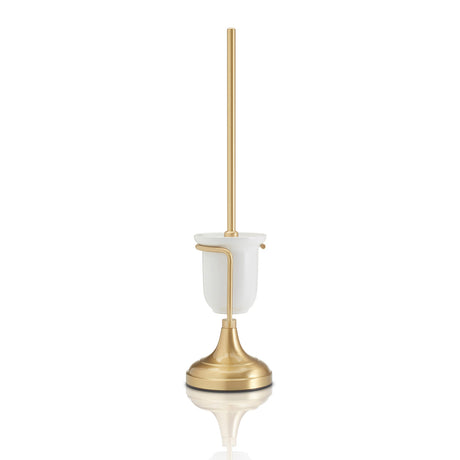 Miller Classic Freestanding Toilet Brush Holder in Brushed Brass