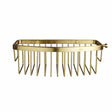 Miller Classic Gluable D Shaped Shower Basket in Brushed Brass