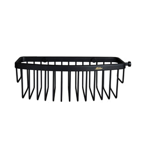 Miller Classic Gluable D Shaped Shower Basket in Matt Black