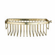 Miller Classic Gluable D Shaped Shower Basket in Polished Brass