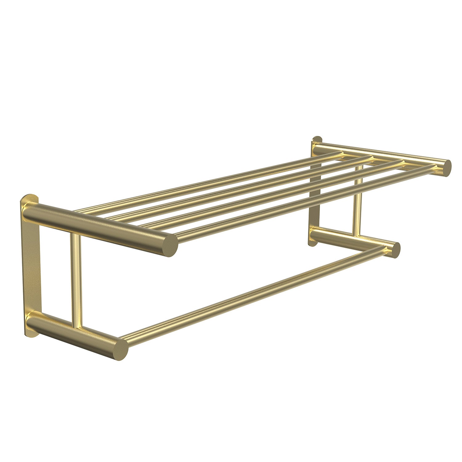 Miller Classic Towel Rack in Brushed Brass