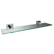 Miller Cube 500mm Glass Shelf in Chrome