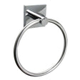 Miller Cube Towel Ring in Chrome
