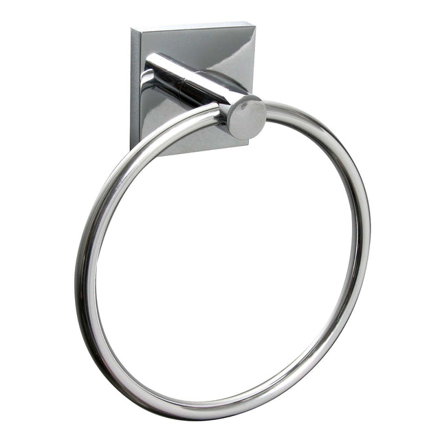 Miller Cube Towel Ring in Chrome