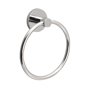 Miller Lily Towel Ring in Chrome