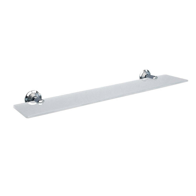 Miller Metro 500mm Frosted Glass Shelf with Chrome Brackets
