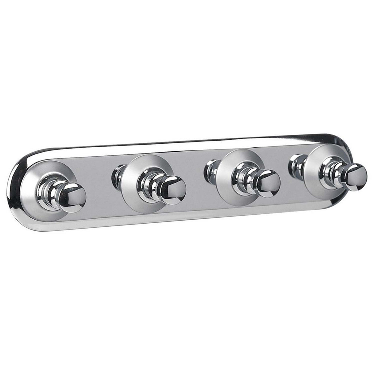 Miller Metro Four Hook Panel in Chrome