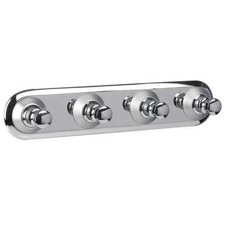Miller Metro Four Hook Panel in Chrome