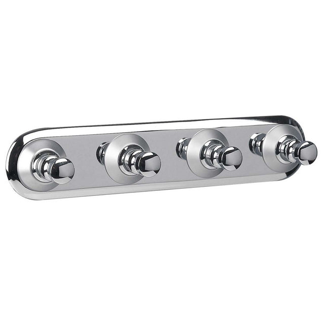 Miller Metro Four Hook Panel in Chrome