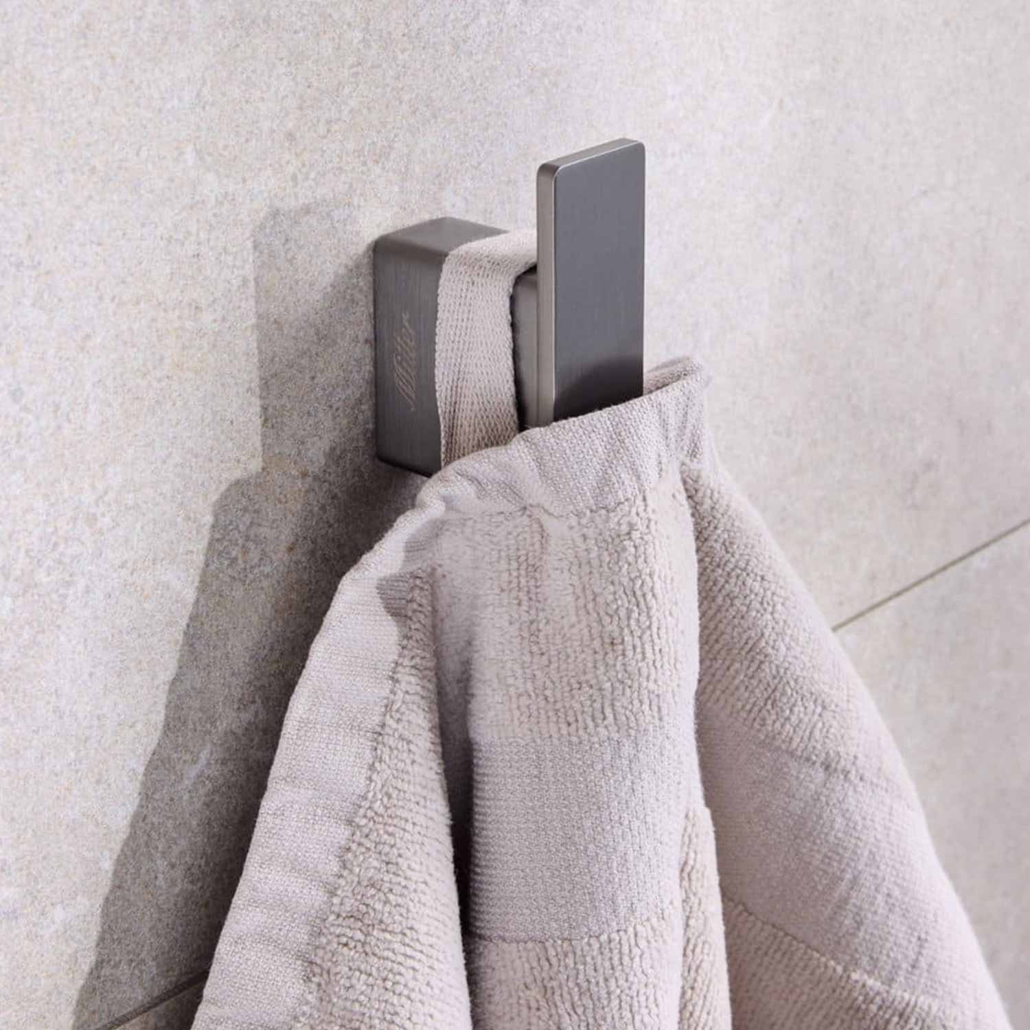 Miller Miami Single Robe Hook in Gunmetal lifestyle