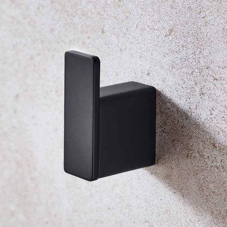 Miller Miami Single Robe Hook in Matt Black