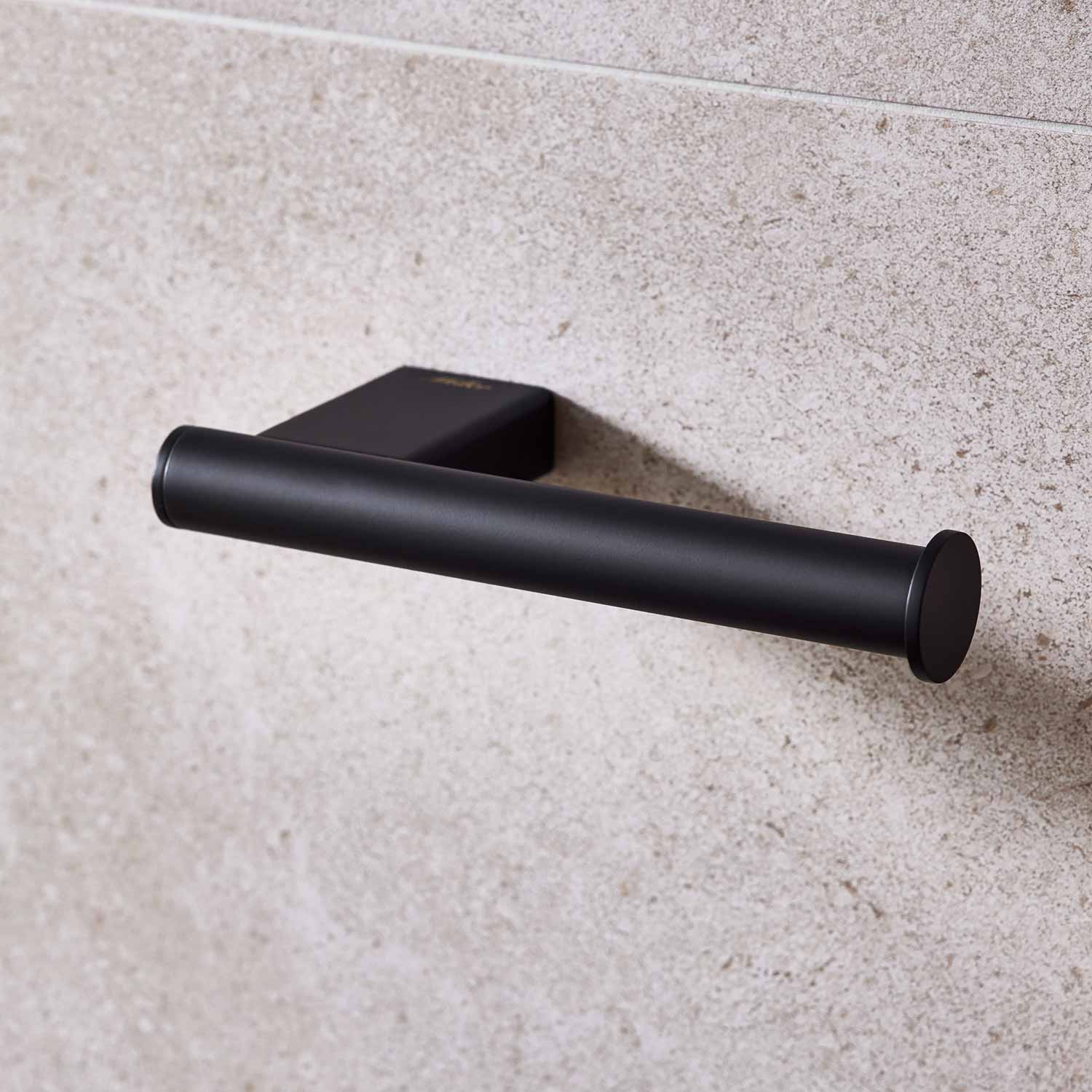 Miller Miami Spare Toilet Roll Holder in Matt Black