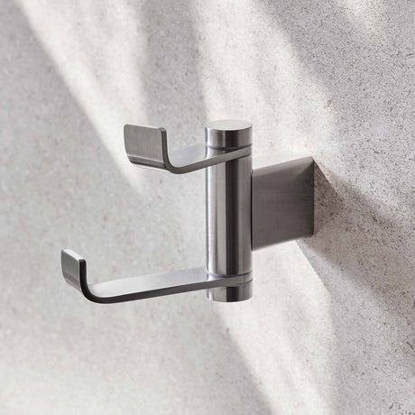Miller Miami Swivel Double Robe Hook in Brushed Nickel