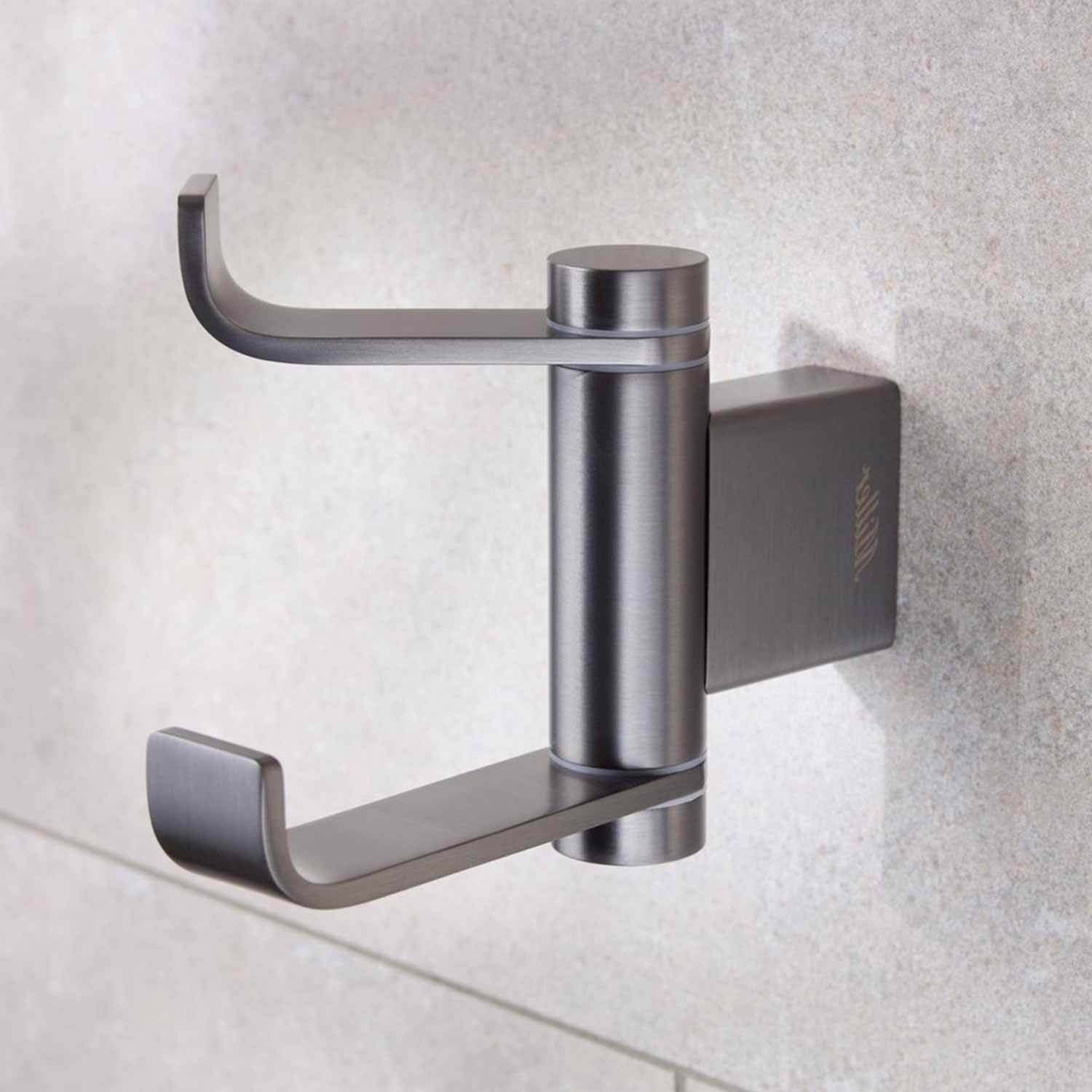 Miller Miami Swivel Double Robe Hook in Gunmetal