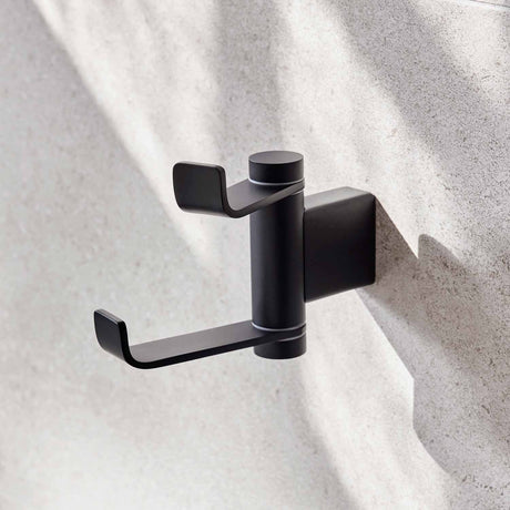 Miller Miami Swivel Double Robe Hook in Matt Black