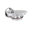 Miller Oslo Clear Glass Soap Dish and Chrome Holder