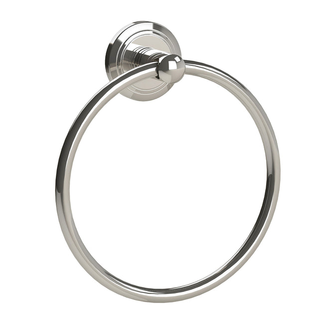 Miller Oslo Towel Ring in Polished Nickel