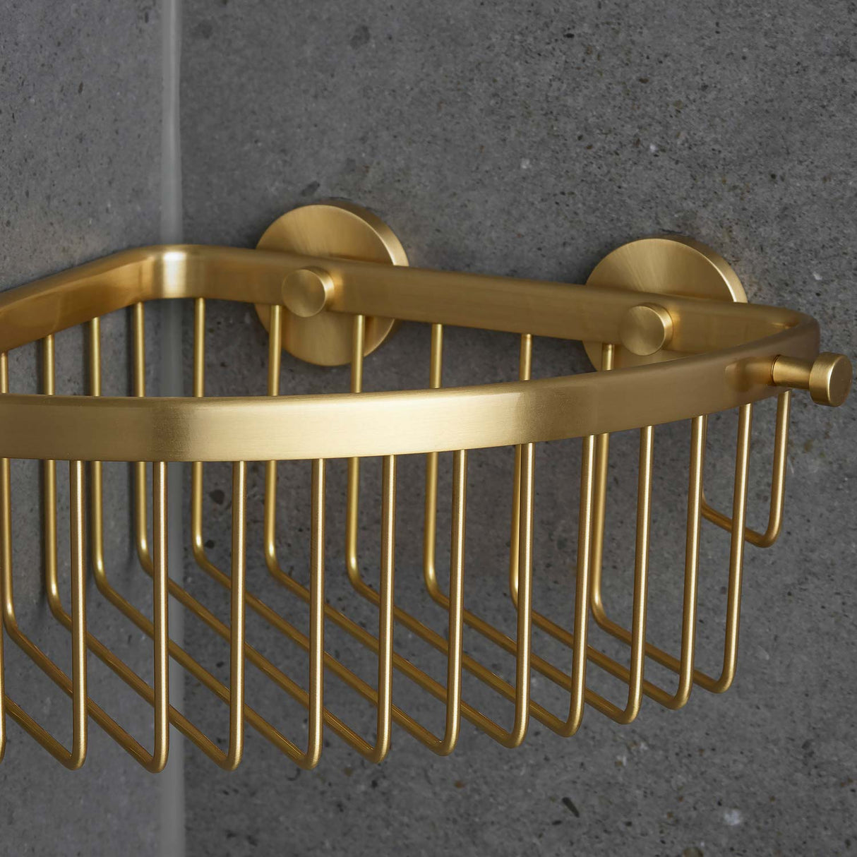 Miller Pair Of Gluable Brackets in Brushed Brass