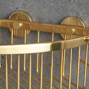 Miller Pair Of Gluable Brackets in Polished Brass