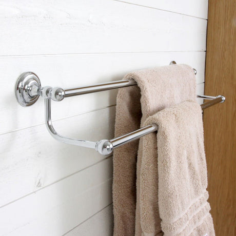 Miller Richmond 655mm Double Towel Rail in Chrome lifestyle
