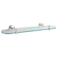 Miller Richmond Glass Shelf with Chrome Guard Rail