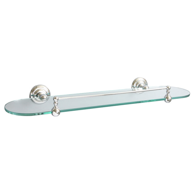 Miller Richmond Glass Shelf with Chrome Guard Rail