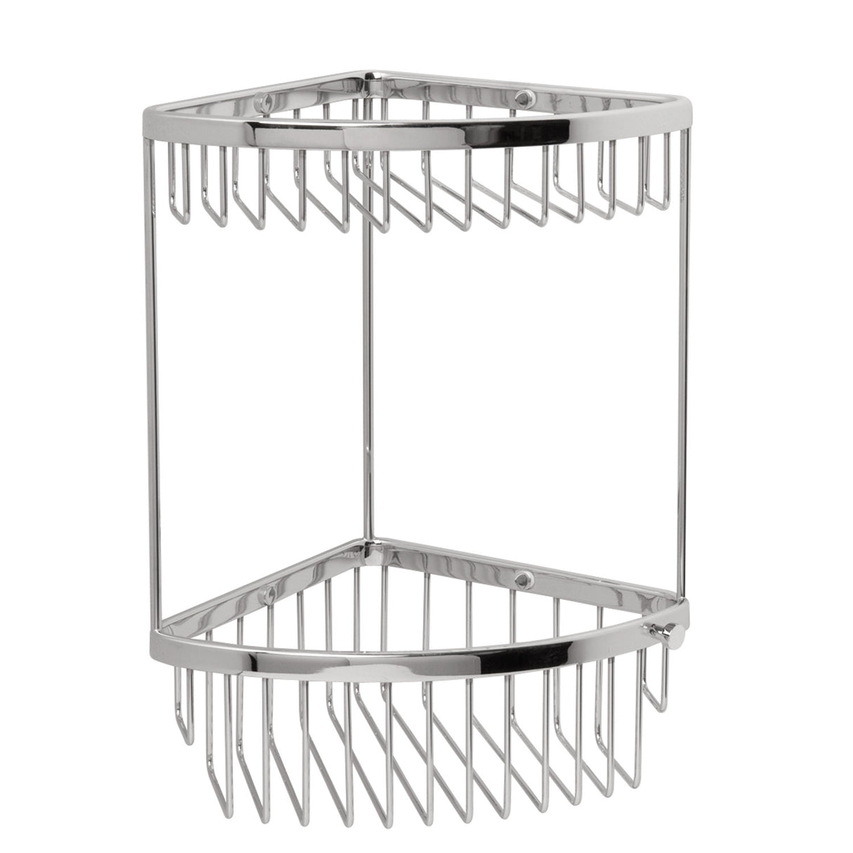 Miller Signature 2 Tier Corner Basket in Chrome