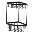 Miller Signature 2 Tier Corner Basket in Matt Black