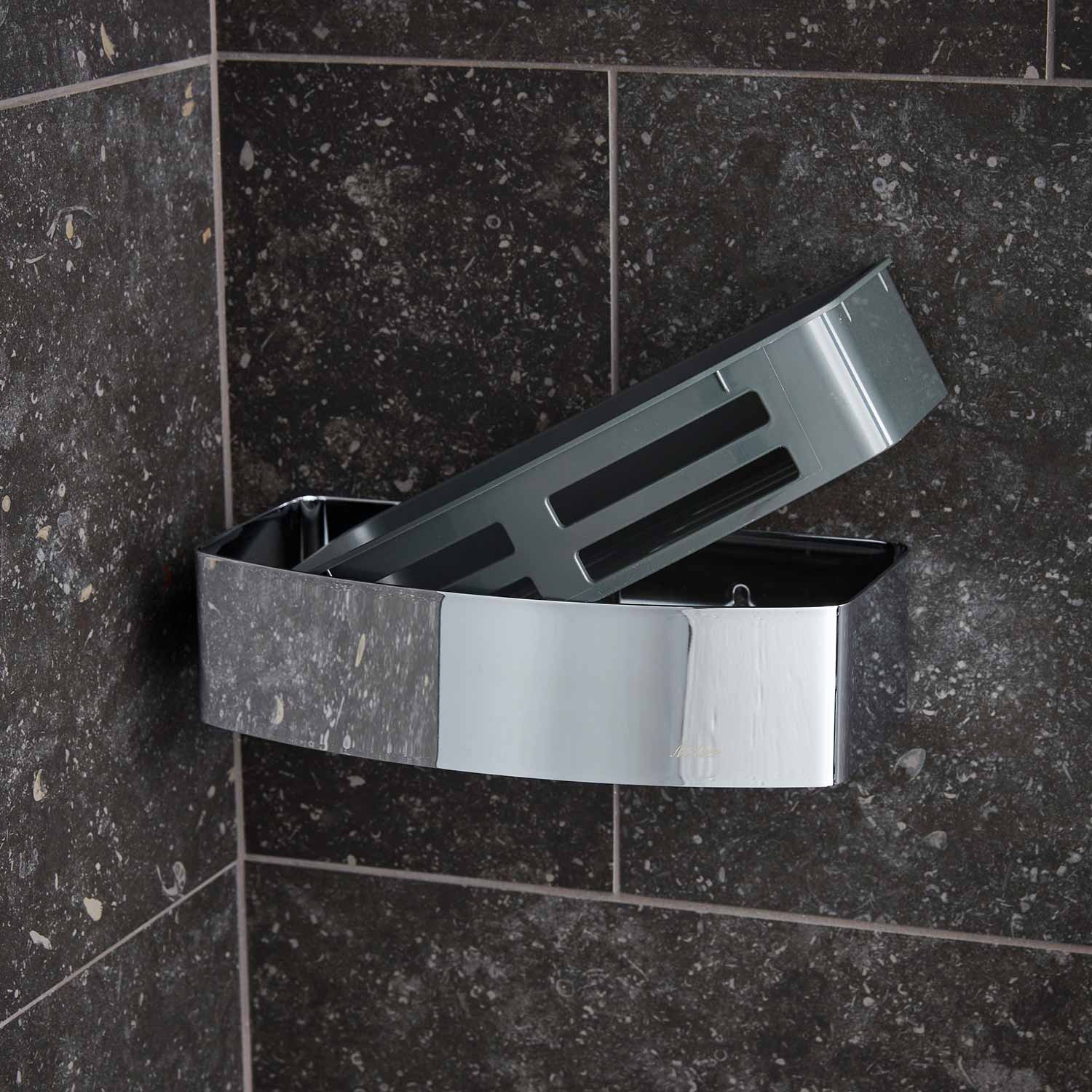 Miller Signature D Shaped Basket with Removable Tray in Chrome 2