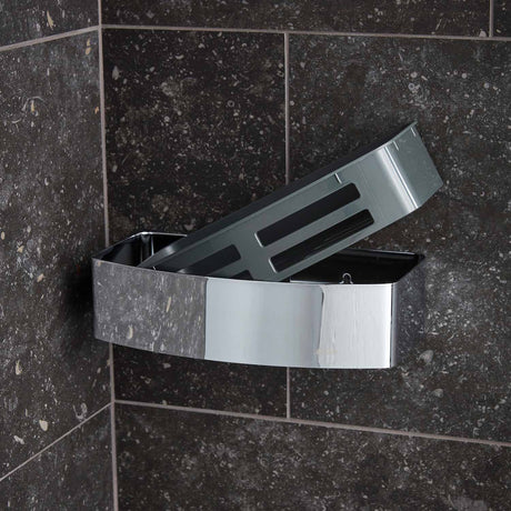 Miller Signature D Shaped Basket with Removable Tray in Chrome 2