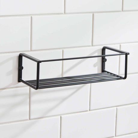 Miller Signature Single Shower Basket in Matt Black
