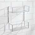 Miller Signature Two Tier Shower Basket in Chrome