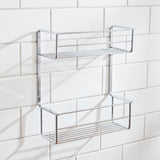 Miller Signature Two Tier Shower Basket in Chrome