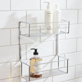 Miller Signature Two Tier Shower Basket in Chrome 2