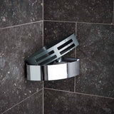 Miller Singature Corner Basket with Removable Tray in Chrome 2