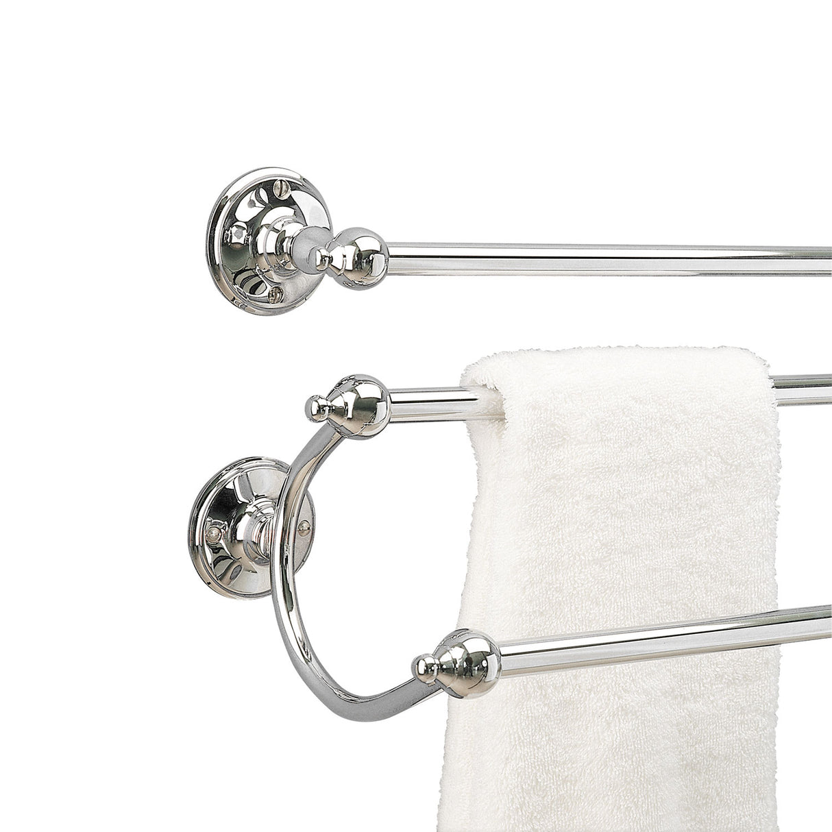 Miller Stockholm 545mm Chrome Double Towel Rail