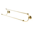 Miller Stockholm 720mm Double Towel Rail in Polished Brass