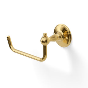 Miller Stockholm Open Toilet Roll Holder in Polished Brass