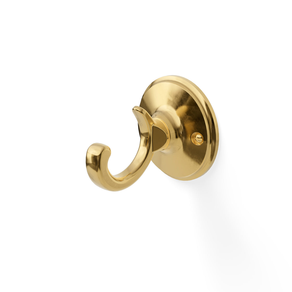 Miller Stockholm Single Robe Hook in Polished Brass