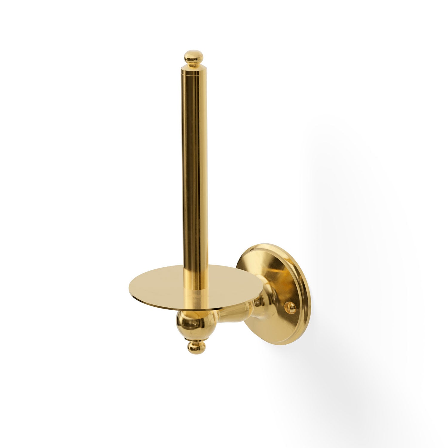 Miller Stockholm Spare Toilet Roll Holder in Polished Brass