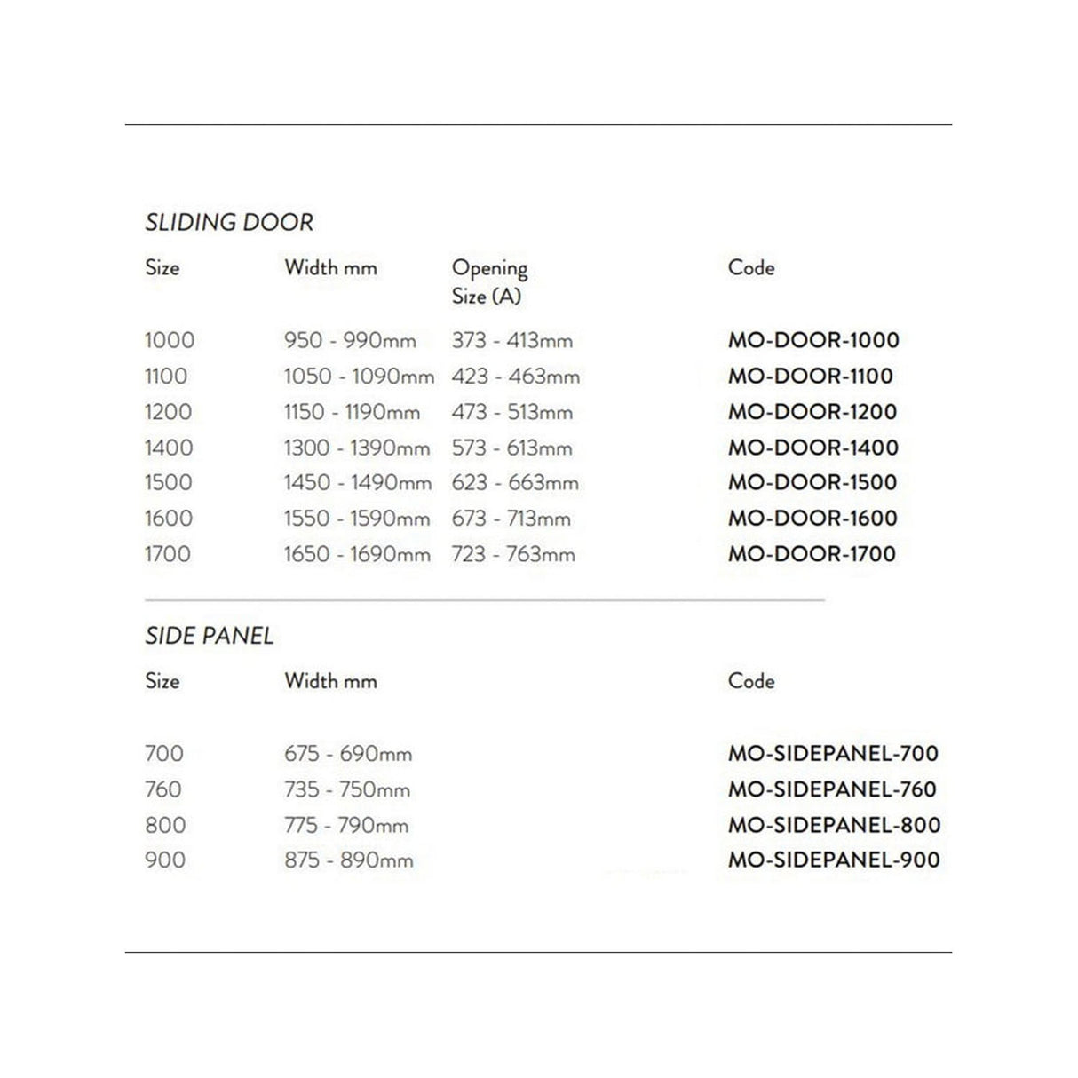 Momentum Sliding Wetroom 