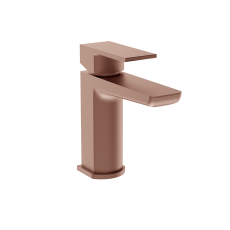 Muro Mono Brushed Bronze Basin Mixer with Push Waste