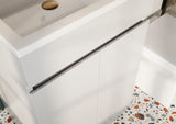 Scudo Waterguard 600mm Freestanding Vanity Unit with Basin in Gloss White