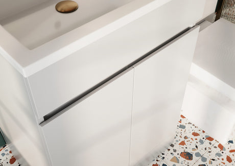 Waterguard 600mm Freestanding Vanity Unit with Basin in Gloss White