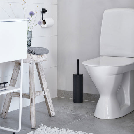 Smedbo House Toilet Brush with Black Container
