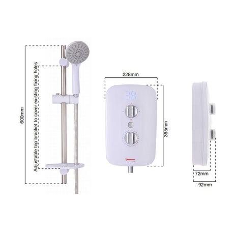 Redring Glow 10.5kw Electric Shower Phased Shutdown 4